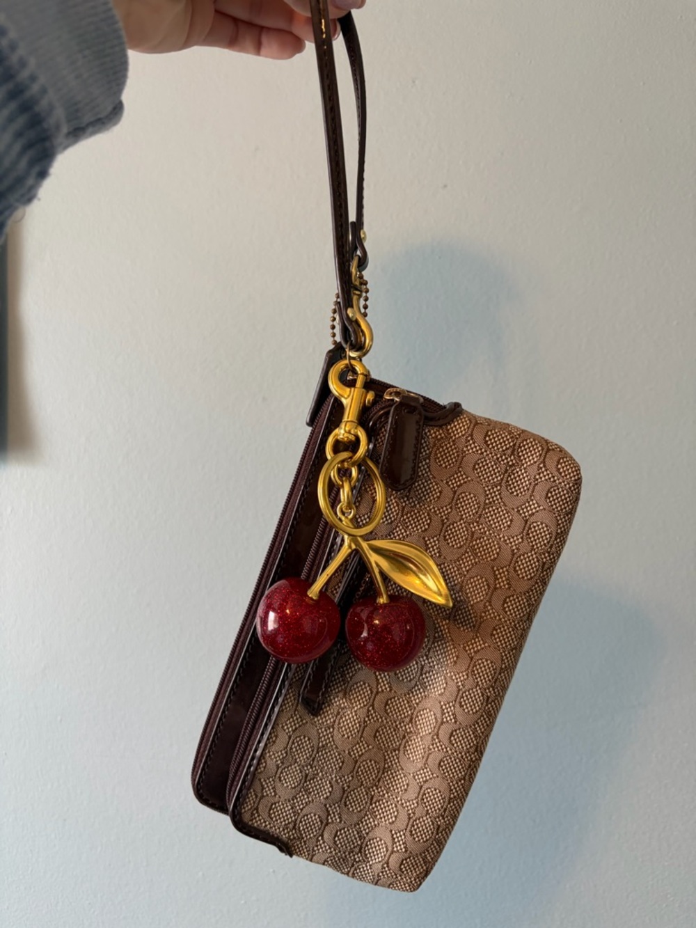 Coach micro c wristlet